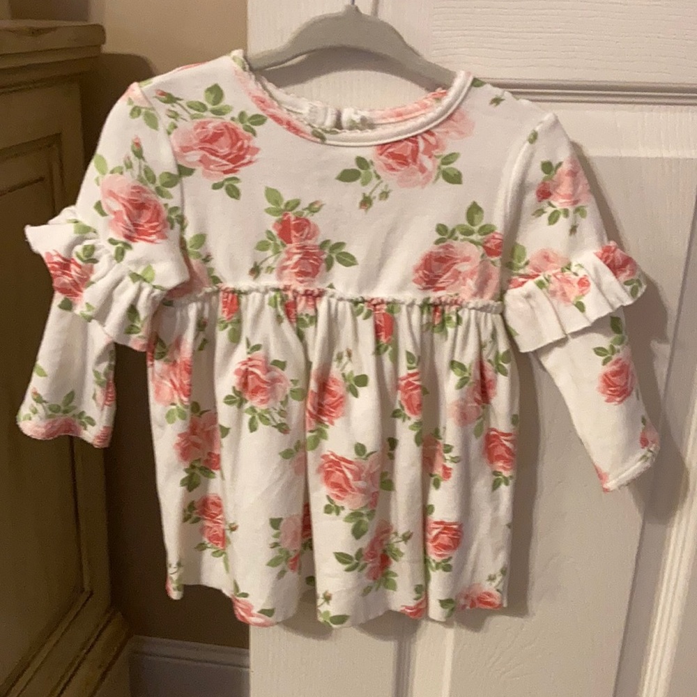Mud pie dress and matching muslin blanket